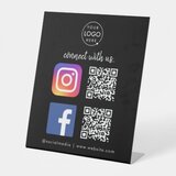 Placuta de Facebook si internet cu cod QR